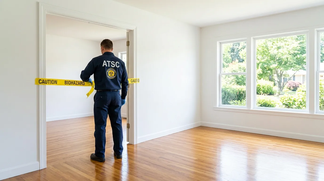 Certified biohazard cleanup crew performing Decomposition Cleanup in Phoenixville